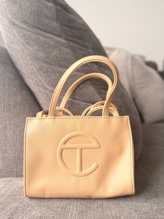 Telfar Handbags - Telfar Small Cream Shopping Bag